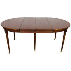 19th Century Mahogany Louis XVI Dining Table