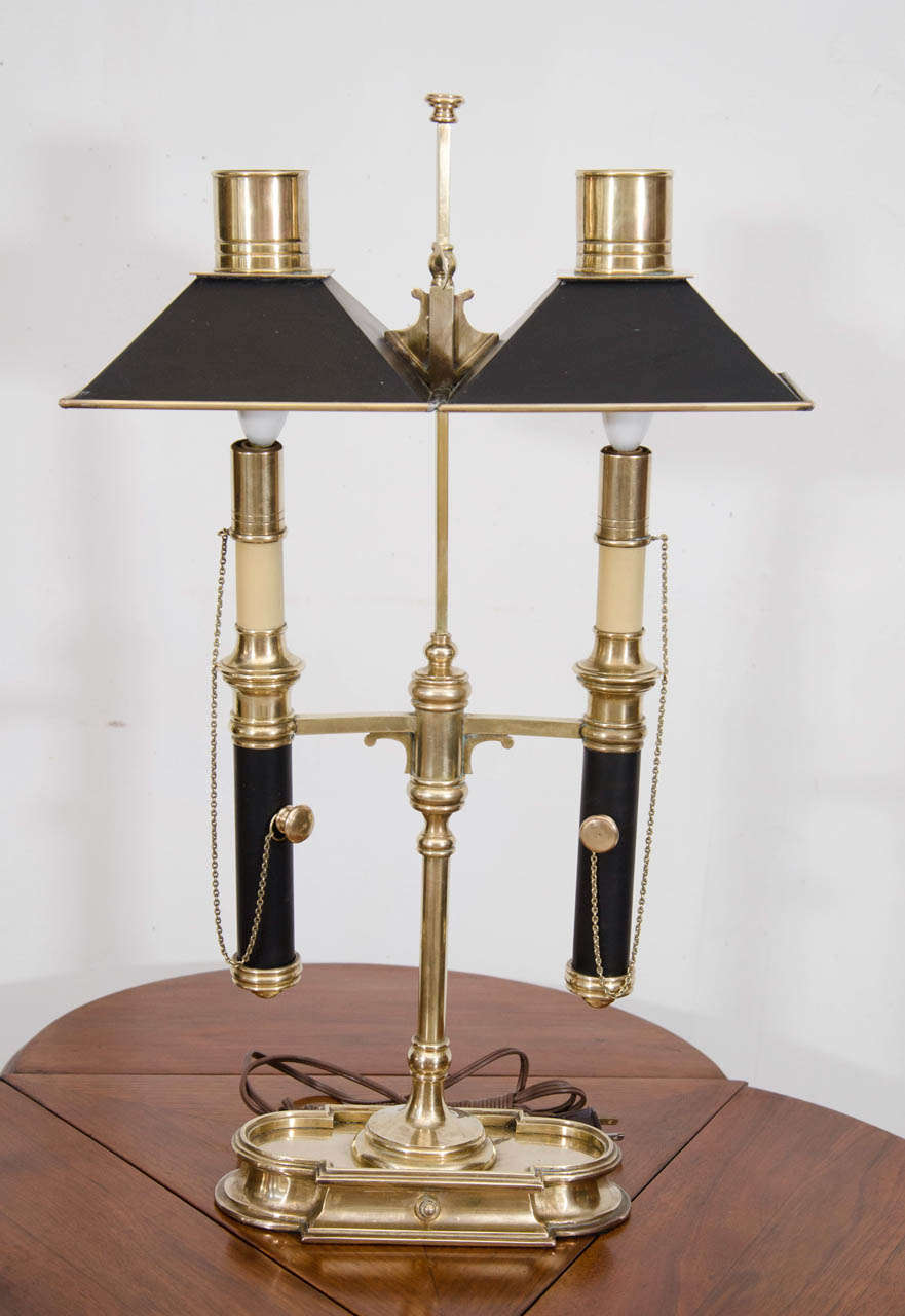 French Bouillotte Brass Lamp
