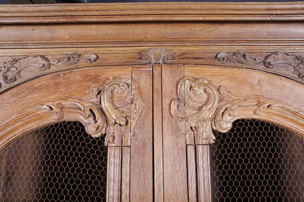 19th Century French Regence Oak Bookcase 2
