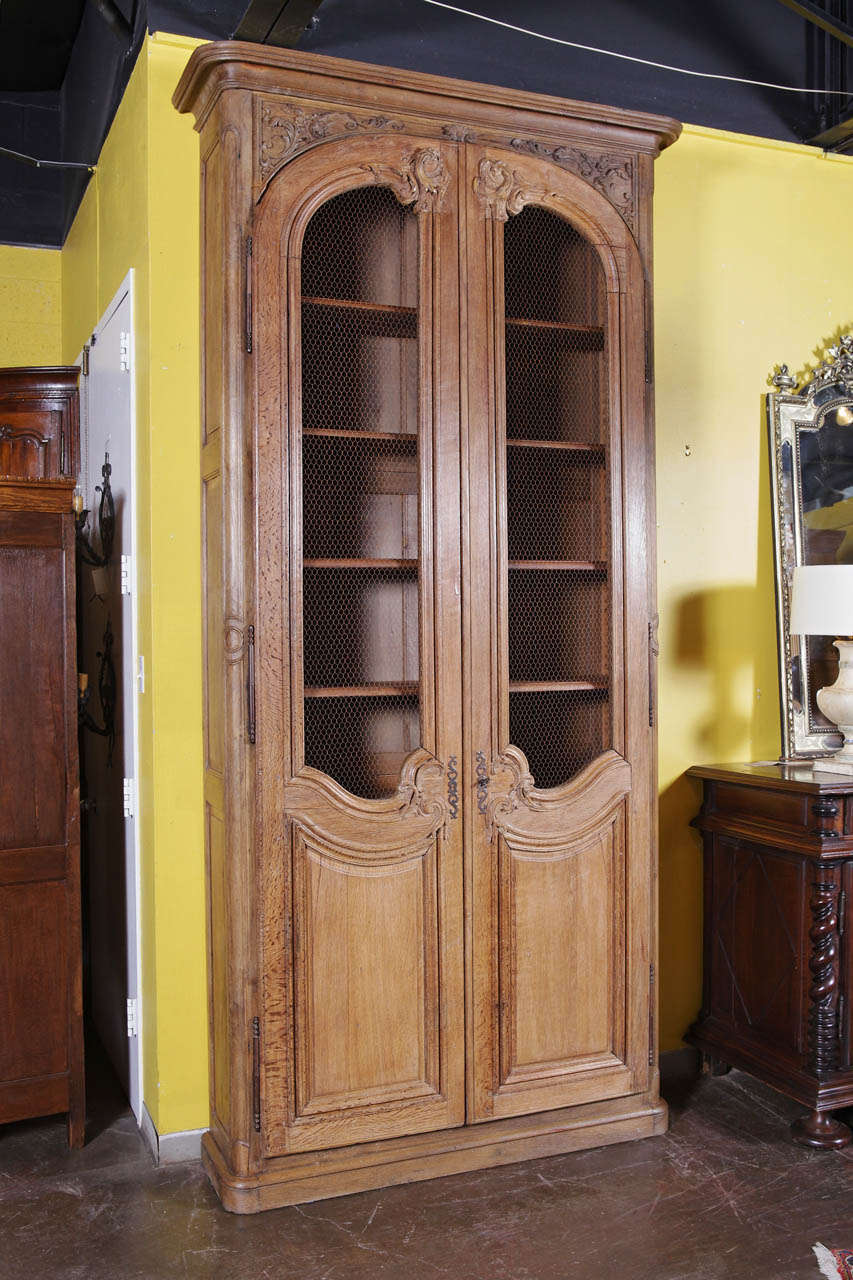 19th Century French Regence Oak Bookcase at 1stdibs
