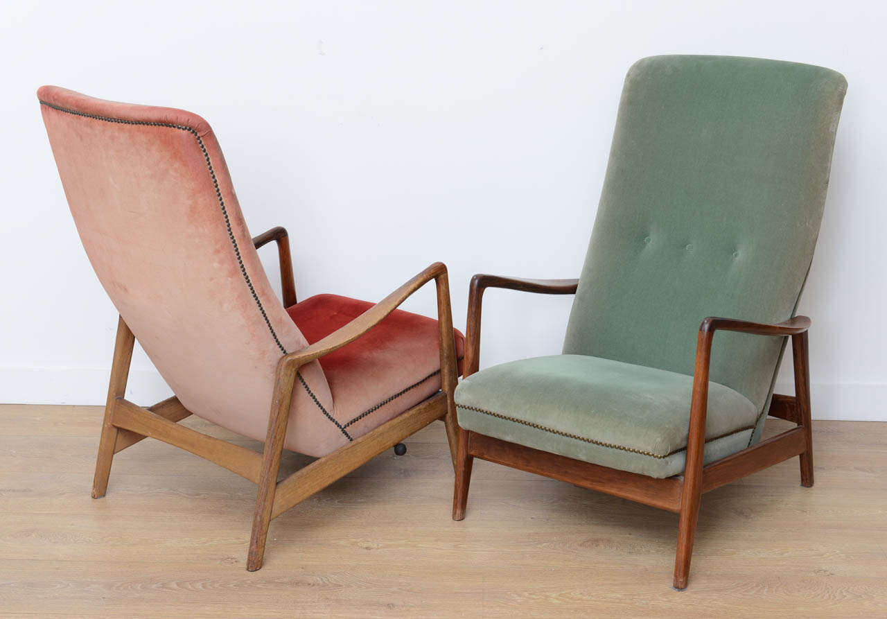 Pair of Easy Chairs by Gio Ponti, Italy 1958. 1