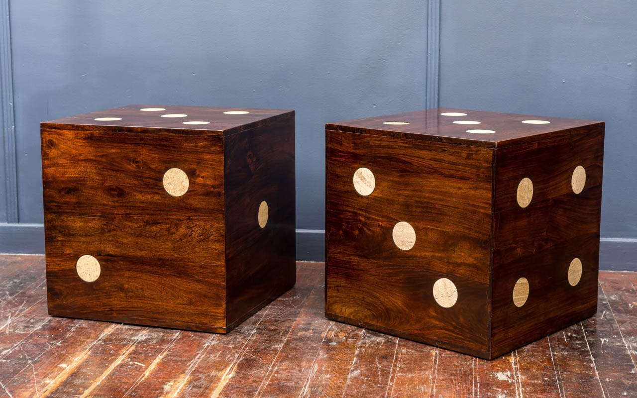 Dice Tables at 1stDibs dice side table, dice end table, dice accent table