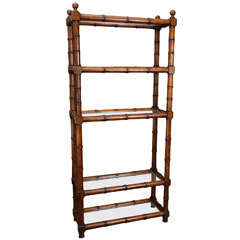 Faux Bamboo Etagèré