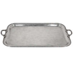 Plated Silver Tray with Handles