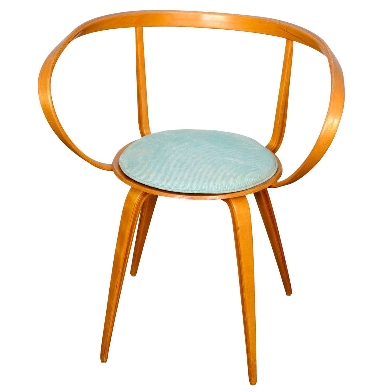 Pretzel Chair with Armrests by George Nelson For Sale