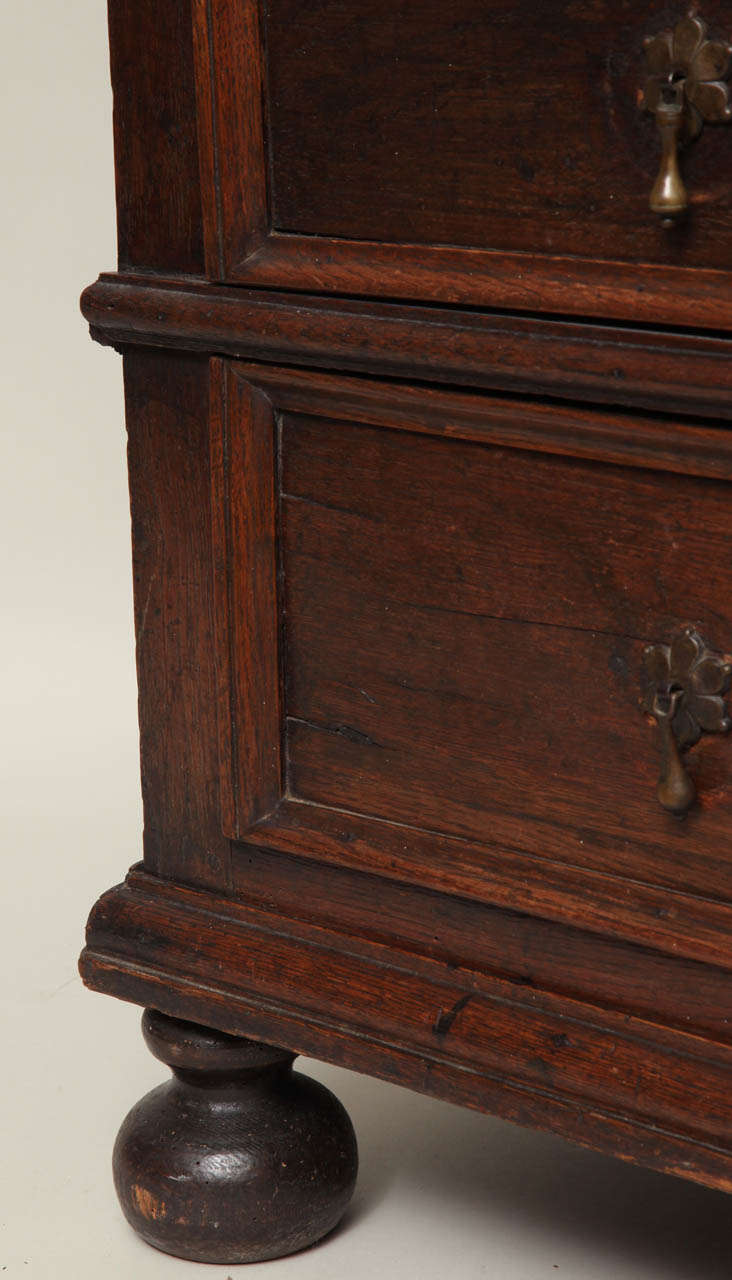 British 17th Century English Oak Chest of Drawers