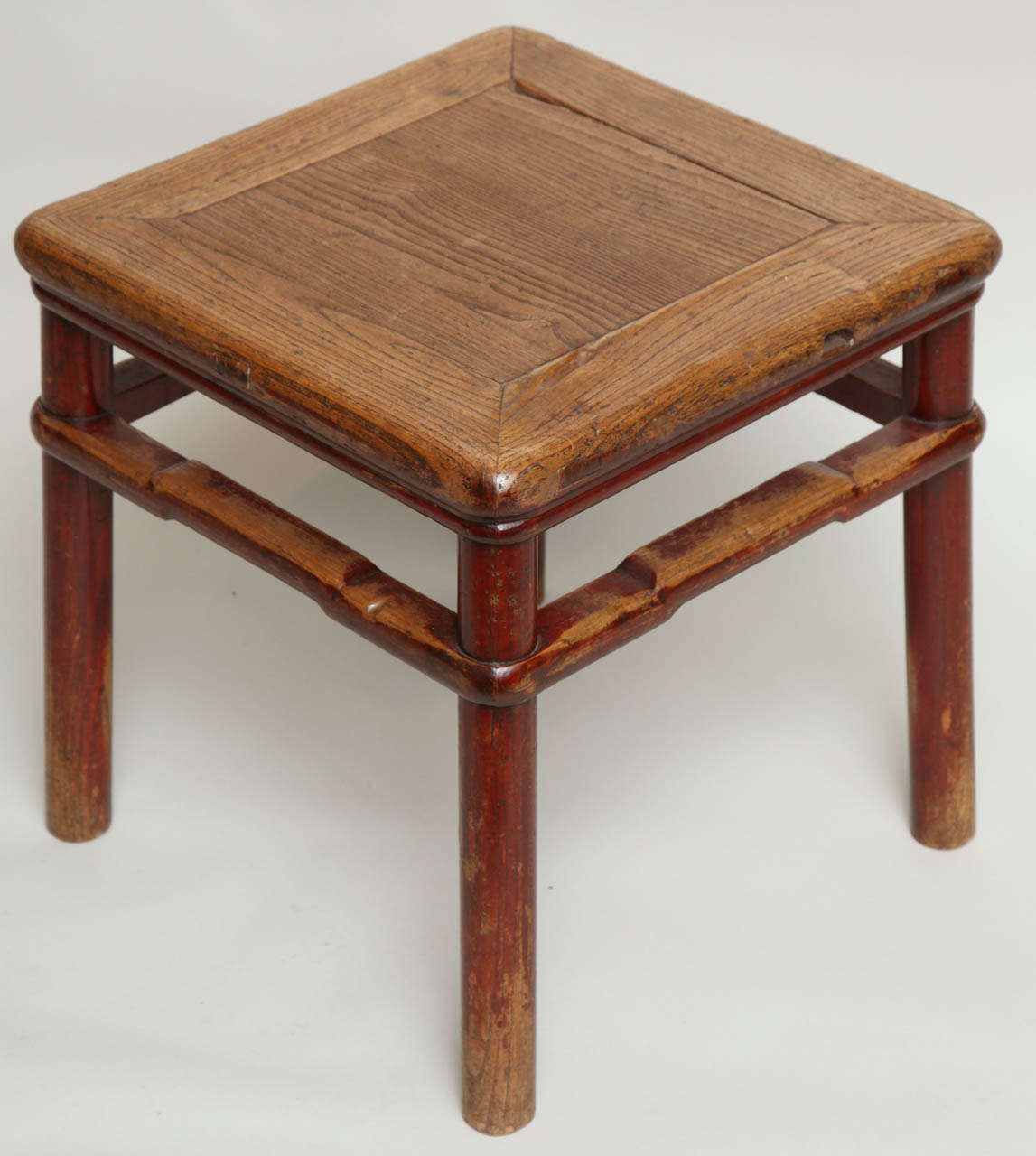 18th Century Chinese Elm Square Table 4