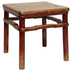 18th Century Chinese Elm Square Table
