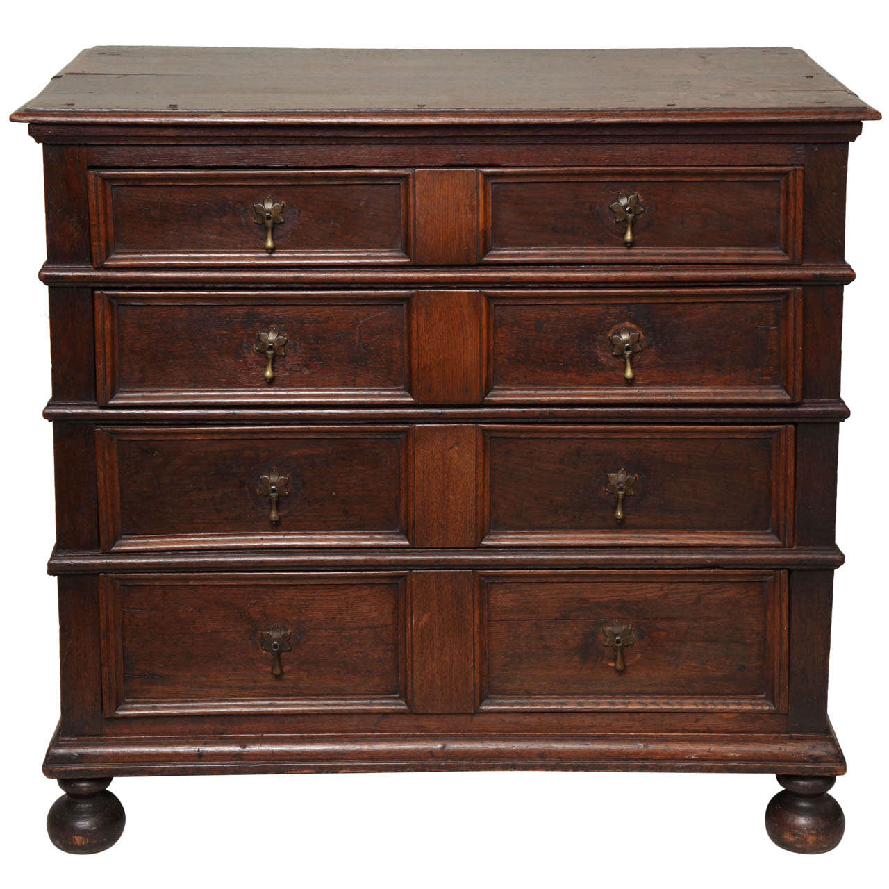 17th Century English Oak Chest of Drawers at 1stdibs