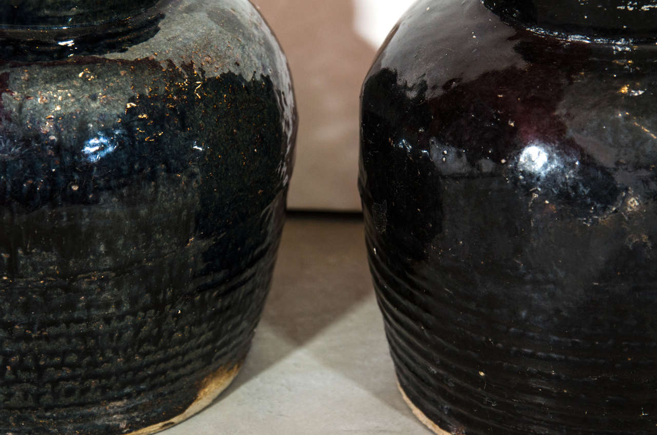 Large Antique Ceramic Food Jars 4