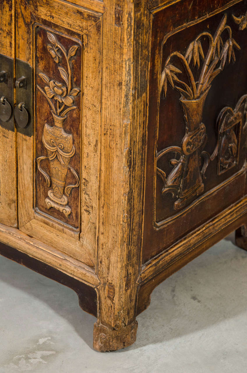 Unusual, Finely Carved 19th Century Cabinet In Excellent Condition For Sale In New York, NY