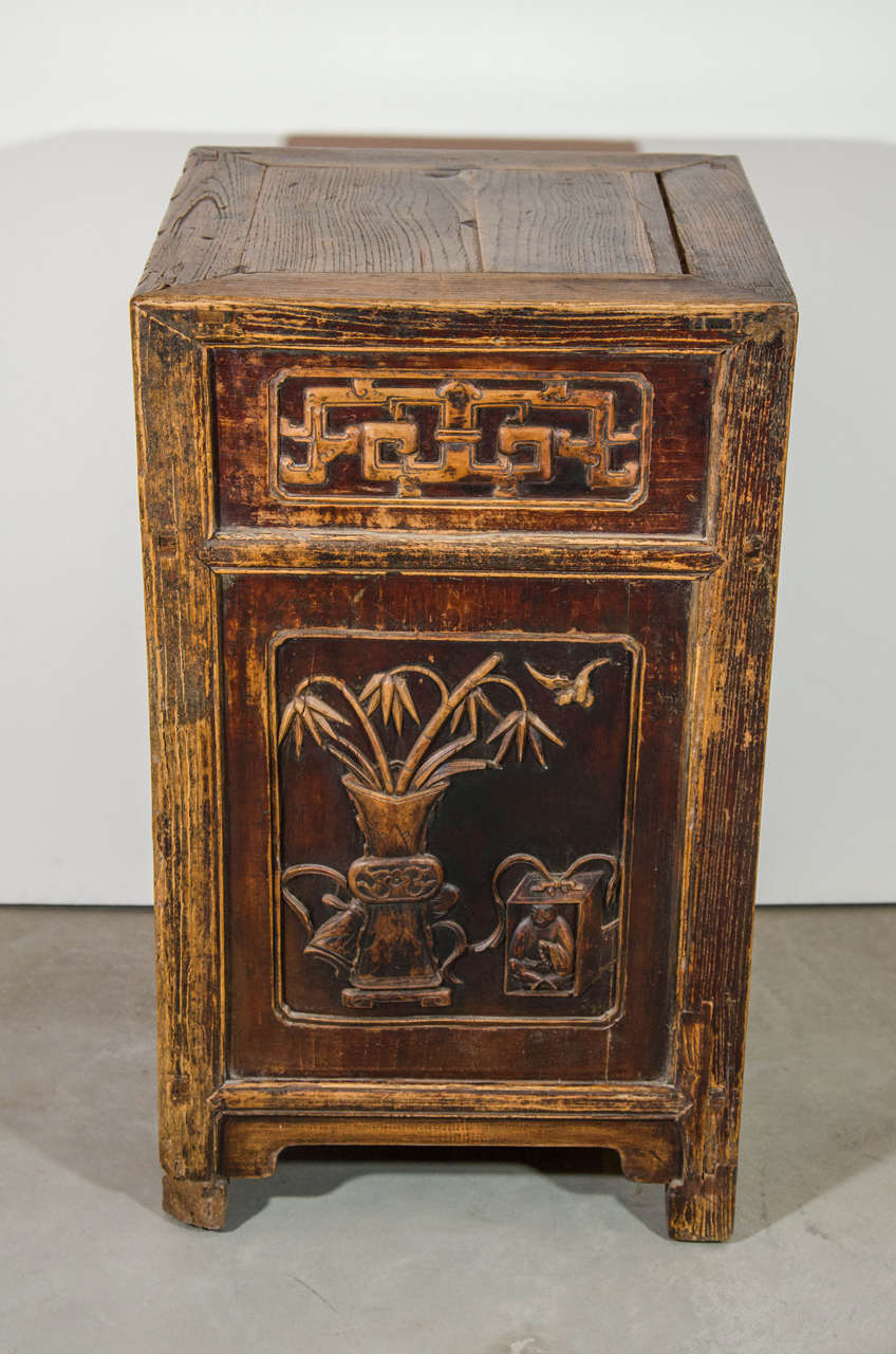 Unusual, Finely Carved 19th Century Cabinet For Sale 4