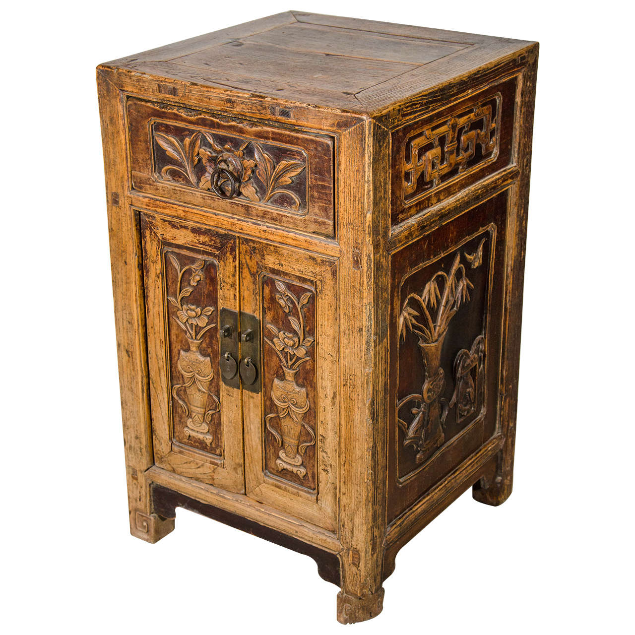 Unusual, Finely Carved 19th Century Cabinet For Sale