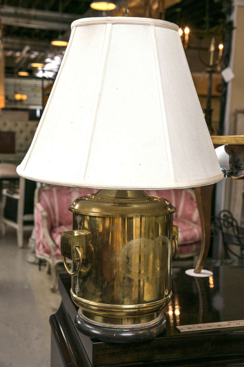 Pair of Brass Chinese Fashion Ginger Jar Table Lamps