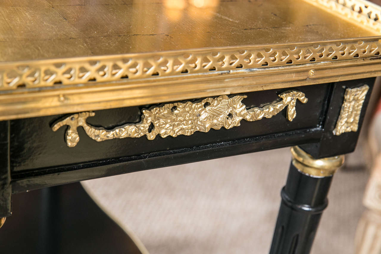 French BronzeMounted Tea Wagon by Maison Jansen at 1stdibs