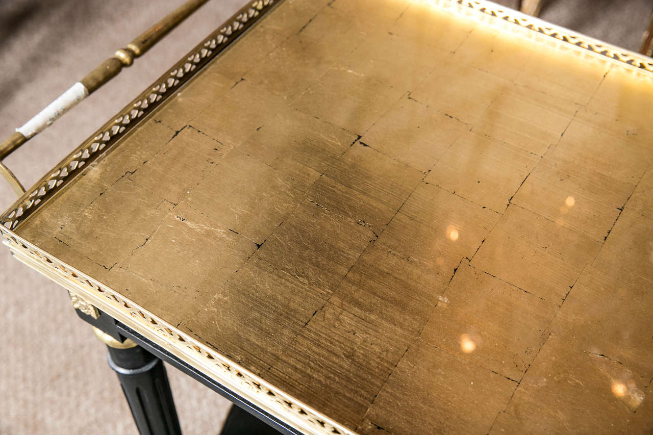 French BronzeMounted Tea Wagon by Maison Jansen at 1stdibs