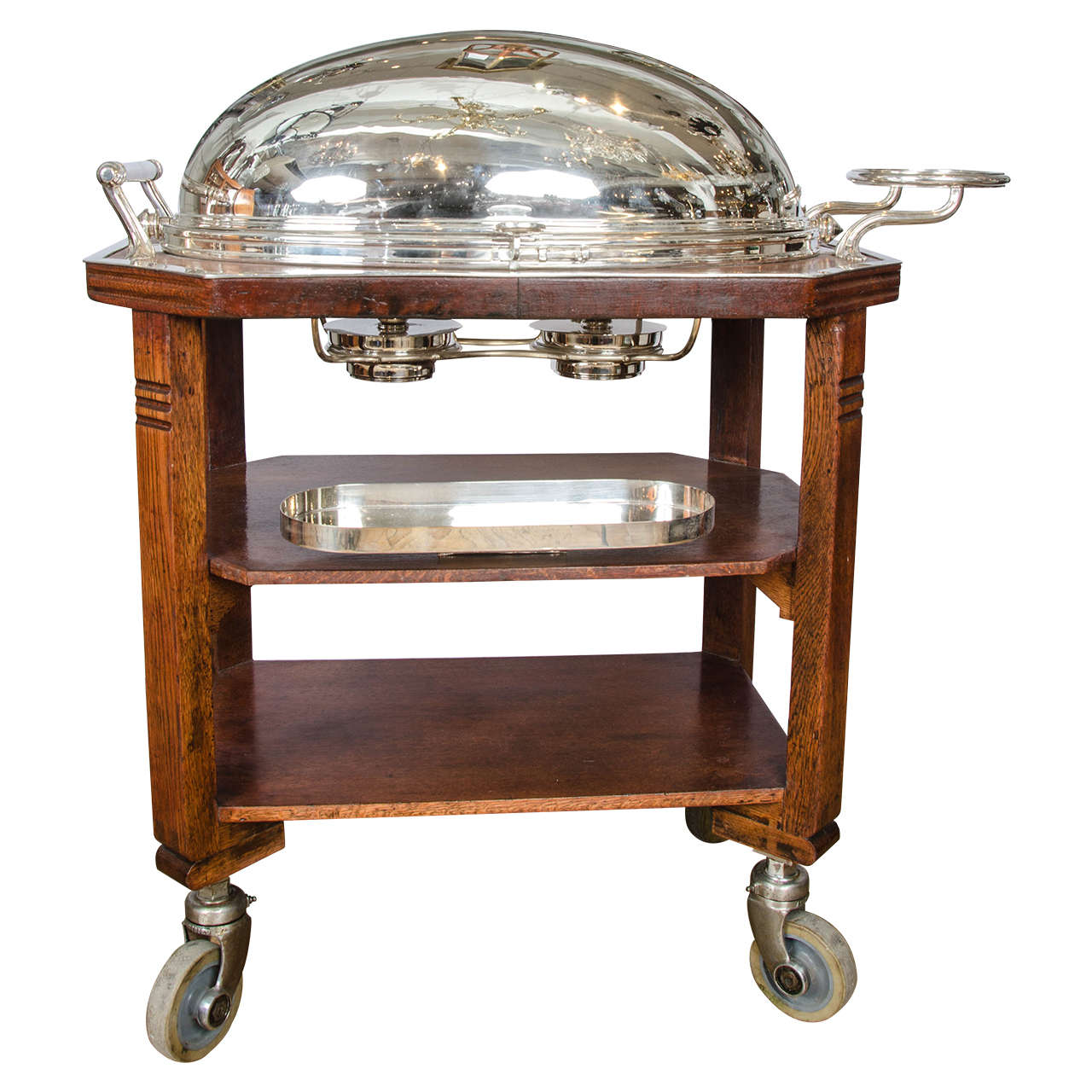 Silver Carving Trolley by Elkington and Co. at 1stDibs carving cart