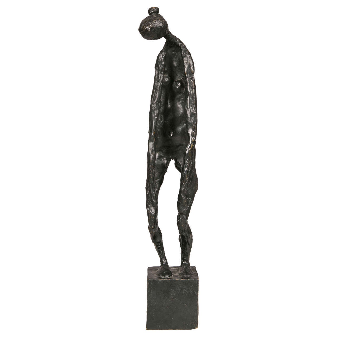 Bronze Standing Woman by Robert Couturier For Sale