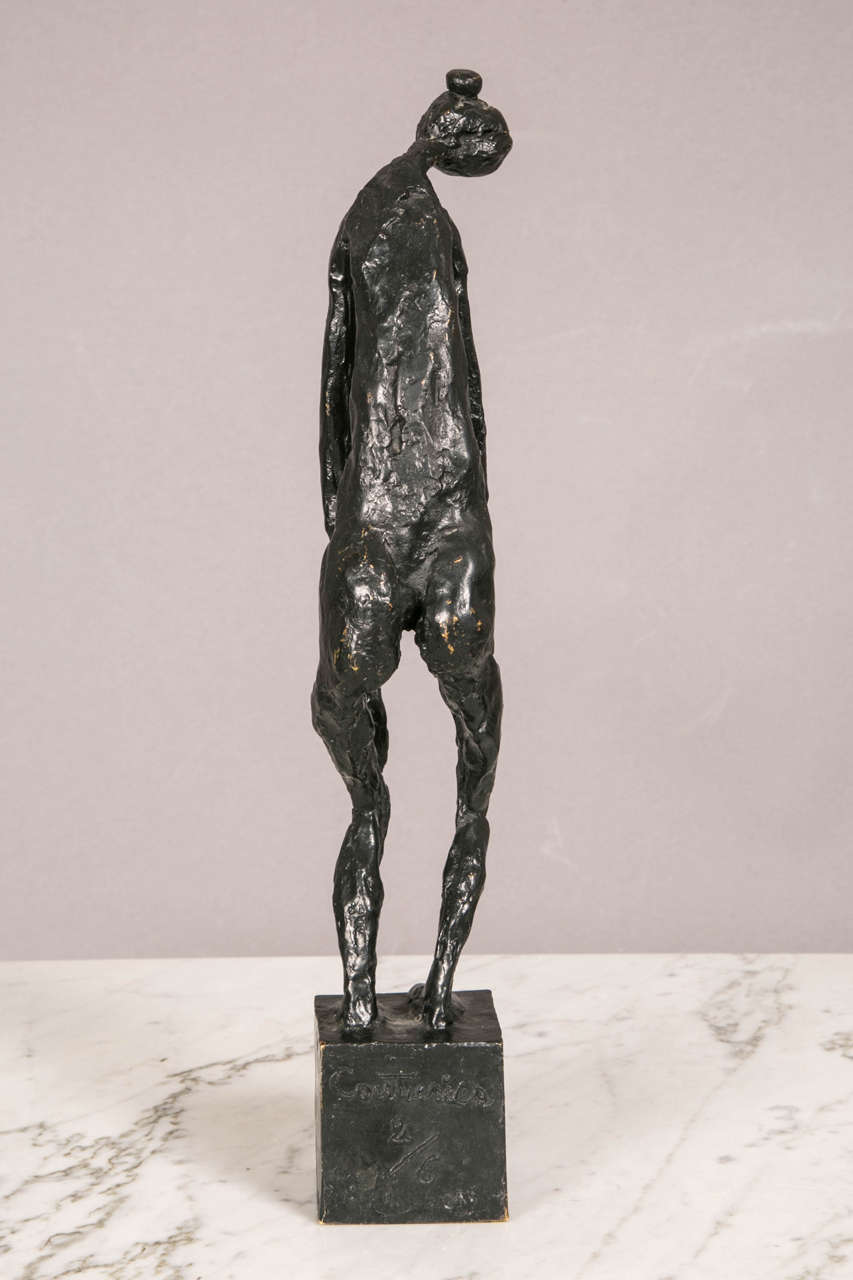 Late 20th Century Bronze Standing Woman by Robert Couturier For Sale