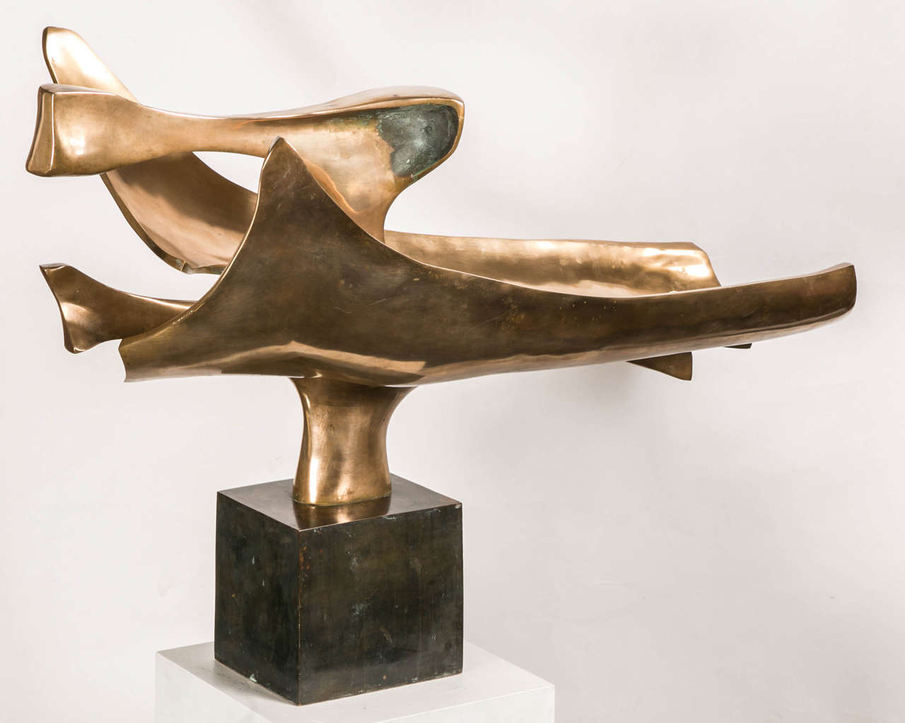 French Polished Bronze Sculpture by Fred Brouard, 1980