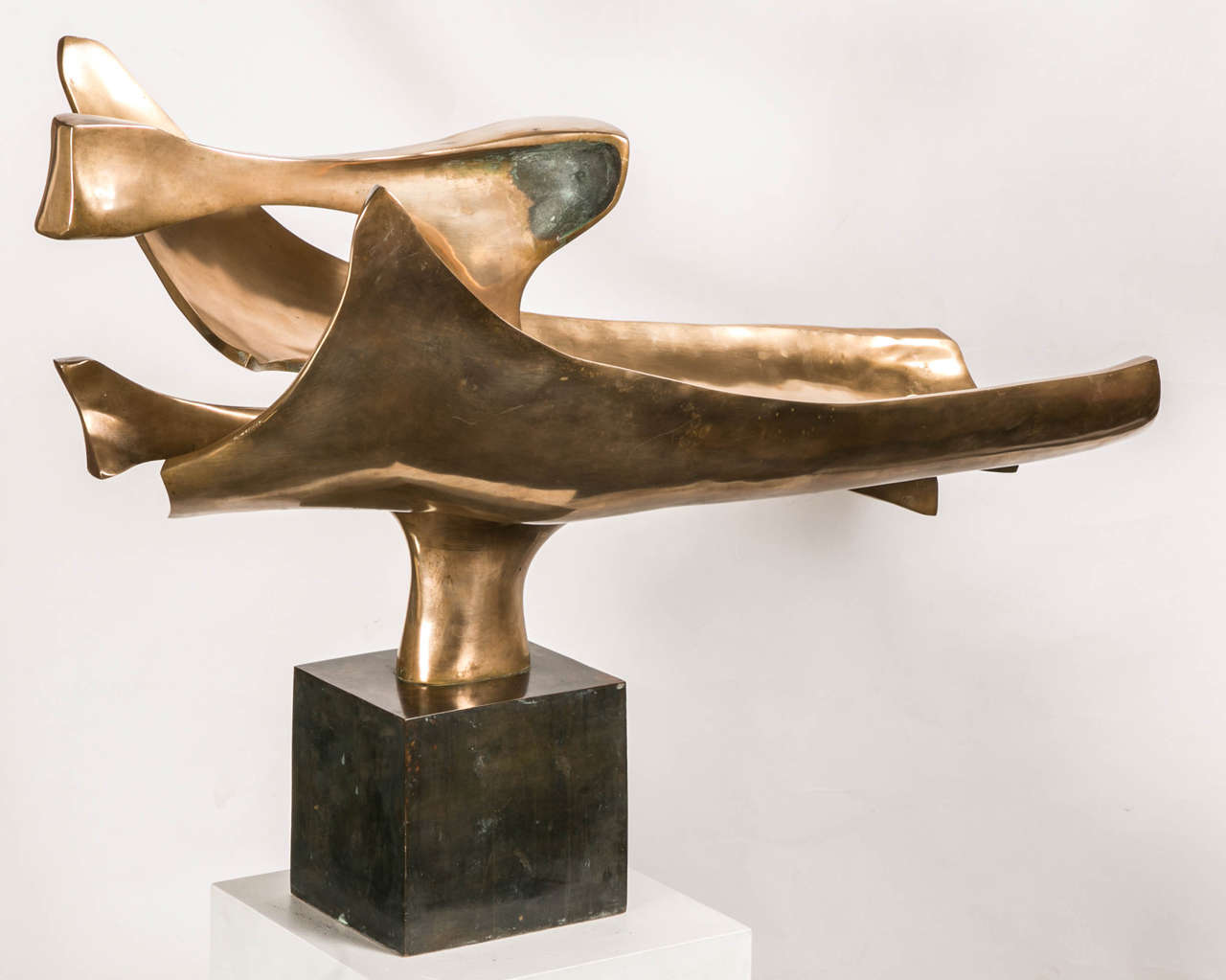 Skulptur aus polierter Bronze von Fred Brouard, 1980 (Französisch)