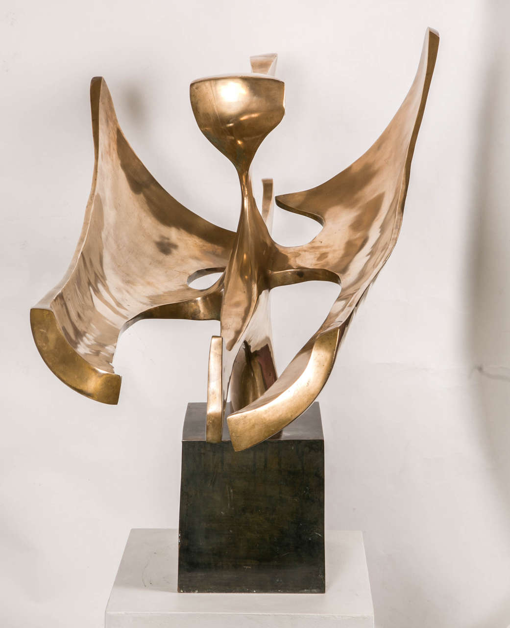 Skulptur aus polierter Bronze von Fred Brouard, 1980 (Ende des 20. Jahrhunderts)