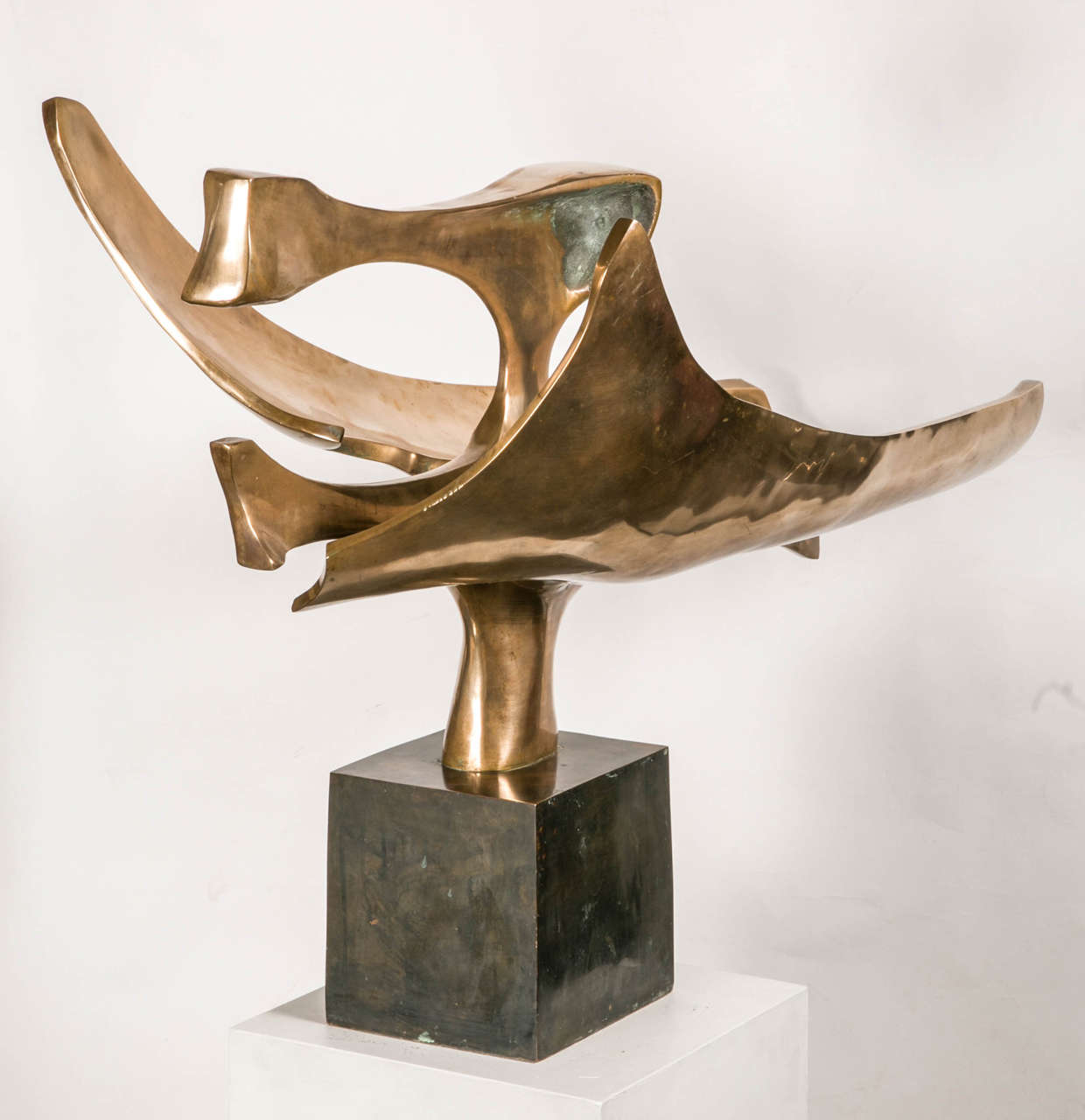 Polished Bronze Sculpture by Fred Brouard, 1980 2