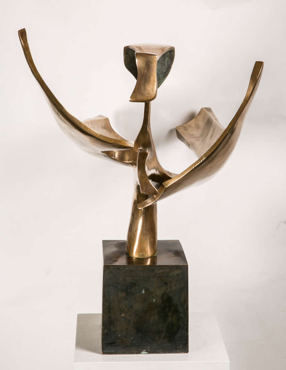 Polished Bronze Sculpture by Fred Brouard, 1980 3