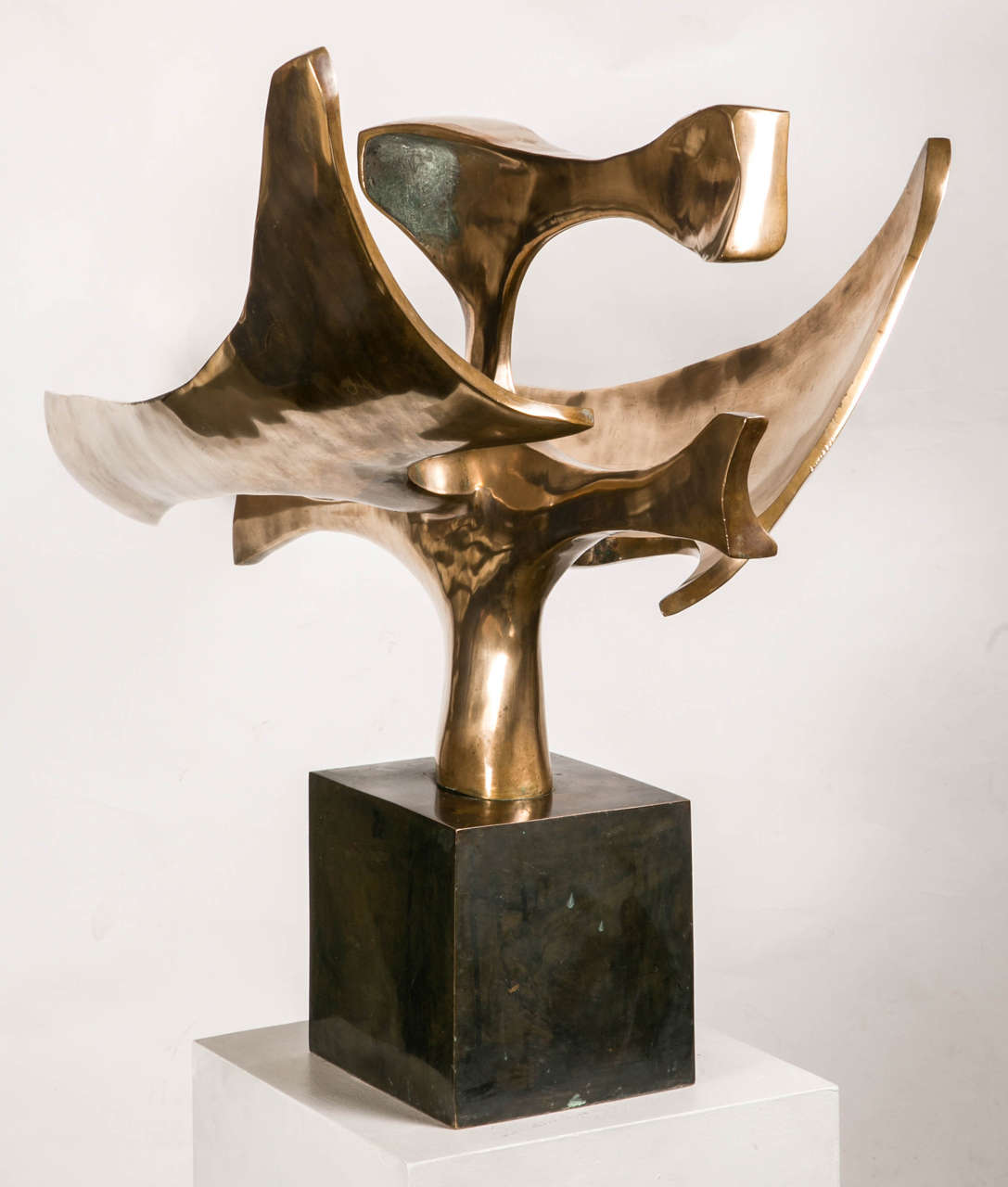 Polished Bronze Sculpture by Fred Brouard, 1980 4