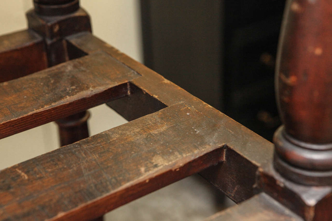 Late 19th Century Tall Country Oak Étagère with Six Slated Shelves