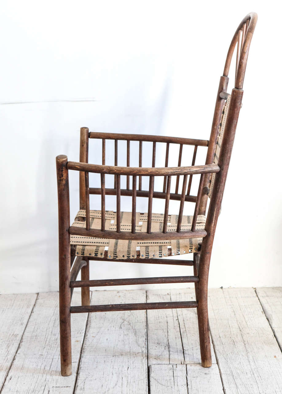 20th Century Windsor Style Rustic Armchair