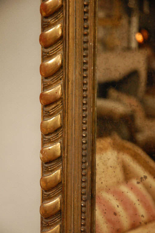 Carved French Mirror With Parcel Gilding 1