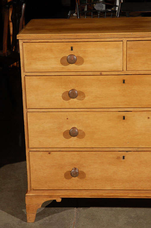 18th Century and Earlier Period Pine Chest of Drawers