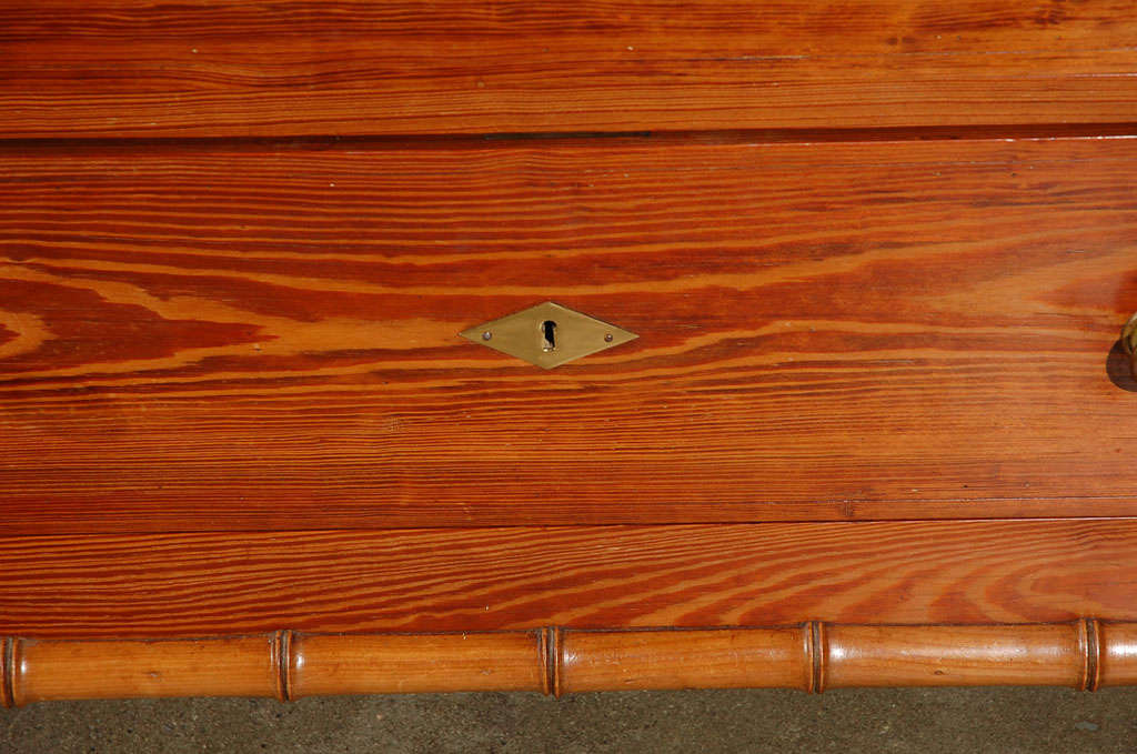 French Faux Bamboo Chest of Drawers 1