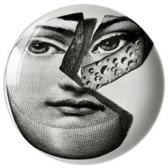 Surrealist Ceramic Plate by Piero Fornasetti