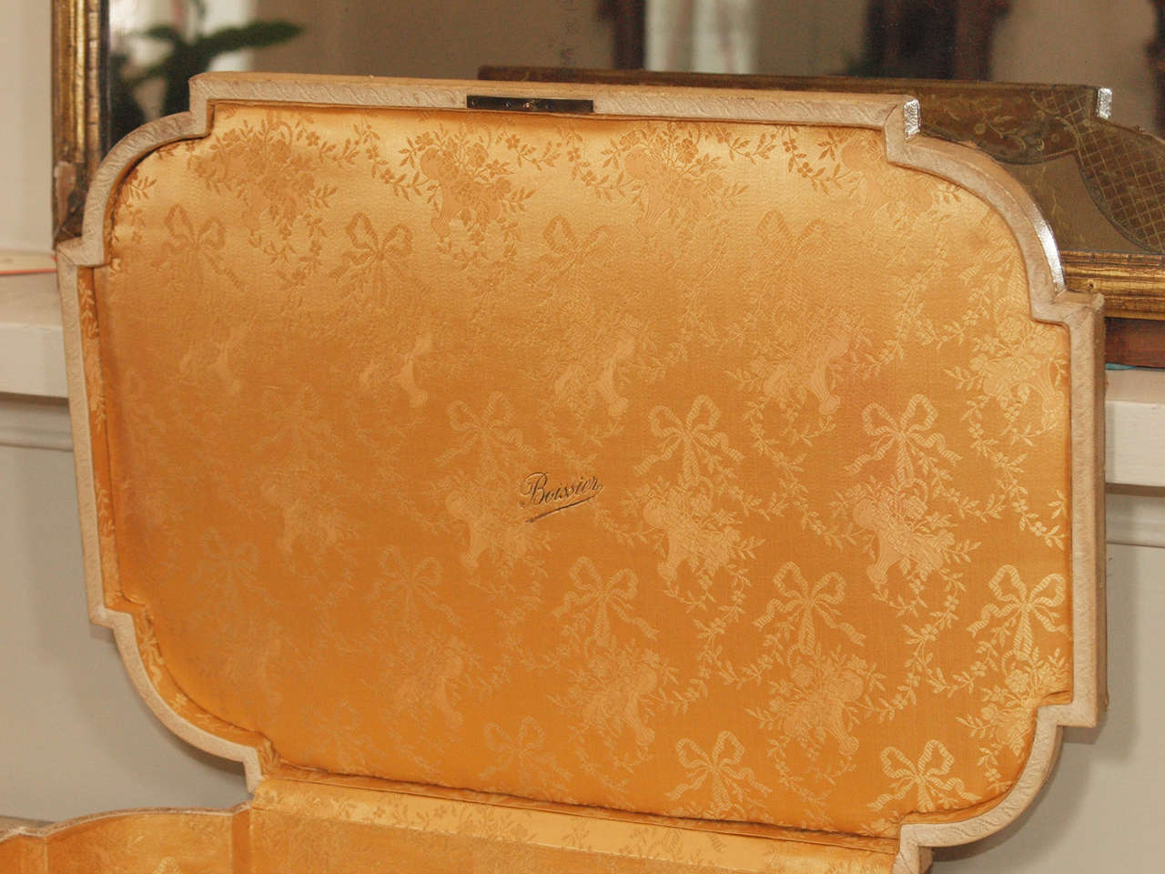 Neoclassical Large Leather Dressing Table Box