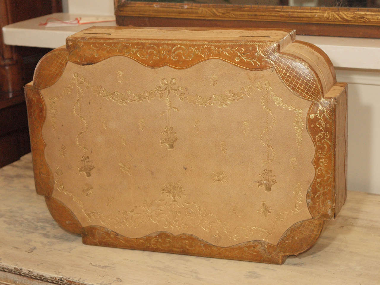 Large Leather Dressing Table Box 3