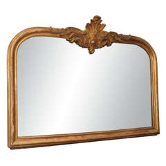 A Horizontal Louis Phillipe Mirror with Cartouche