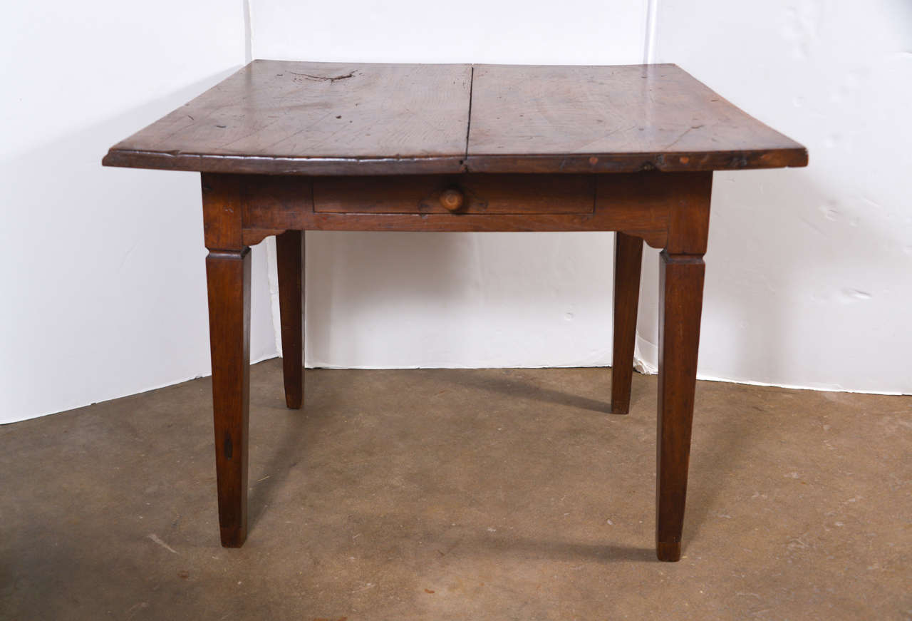 19th c. Chestnut Game Table