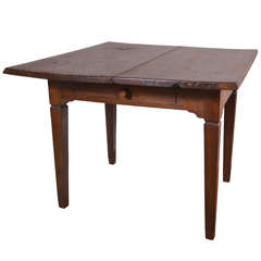 19th c. Chestnut Game Table