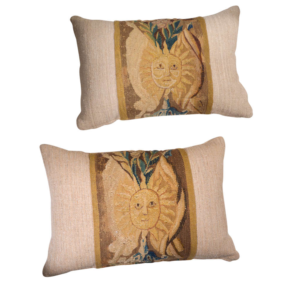 Aubusson Tapestry Pillow at 1stdibs