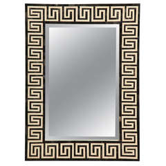 21st.c bone and horn mirror 