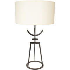 Sculptural 1950
s Iron Table Lamp