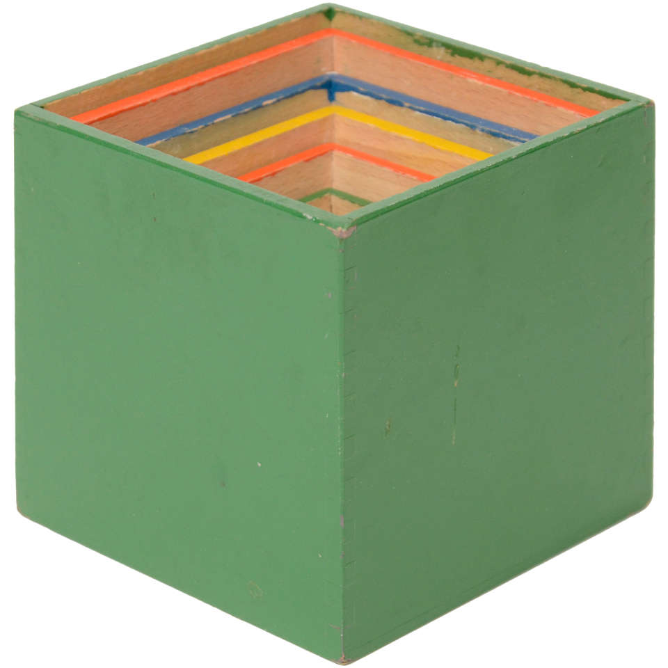 Mid-Century Nesting Toy Stacking Boxes