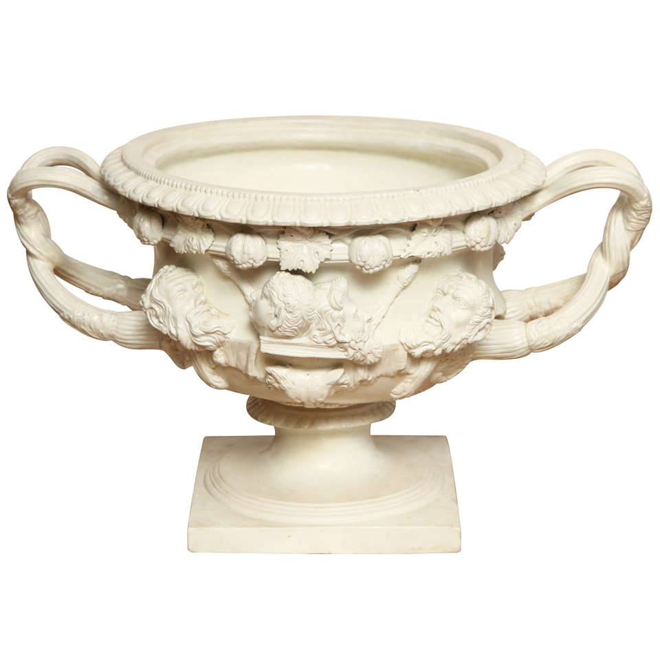 19th Century  English Urn, Replica of the Warwick Vase For Sale