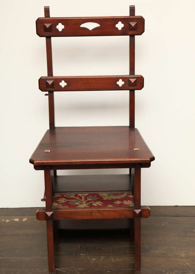 British Late 19th Century English Step Chair