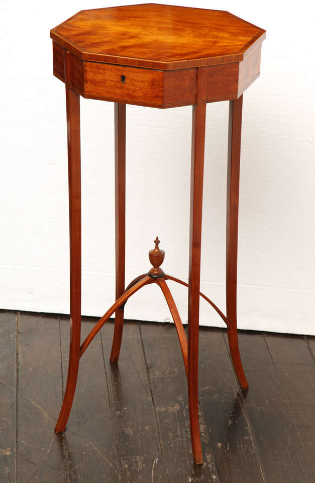 19th Century English, Satinwood Occasional Table