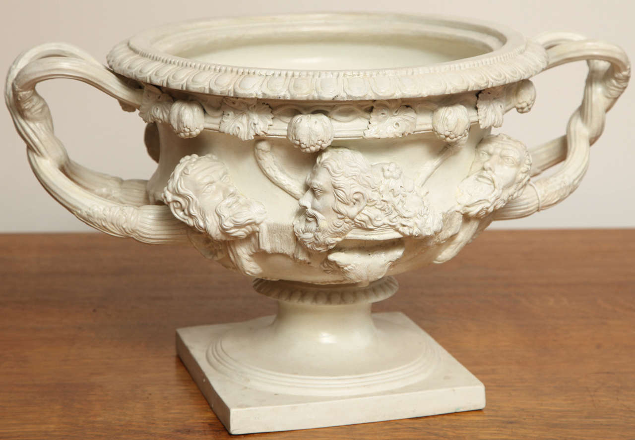 19th Century English Urn, Replica of the Warwick Vase For Sale at 1stDibs