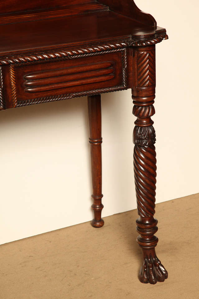 Irish Regency, Mahogany Serving Table, Possibly Cork In Good Condition In New York, NY