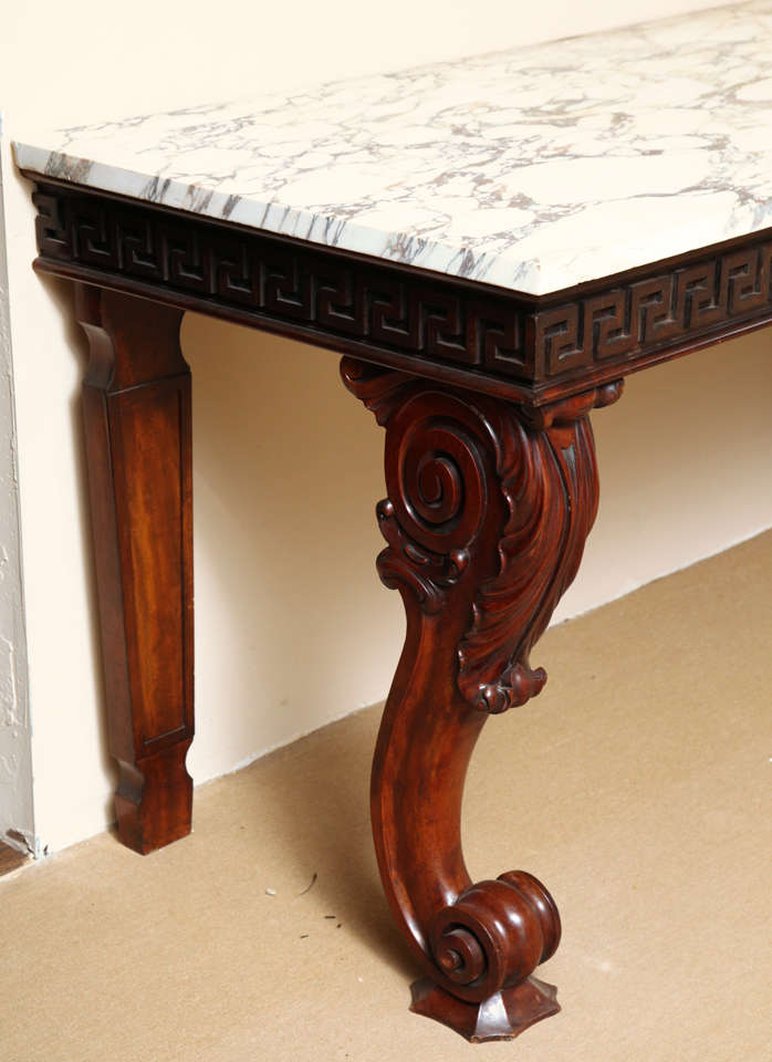 British Fine 19th Century Marble-Top Console Table For Sale